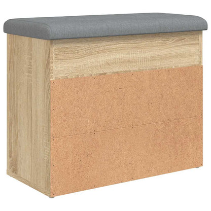 Panca Porta Scarpe Rovere Sonoma 62x32x50 cm Legno Multistrato | homemem39