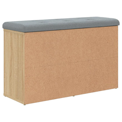 Panca Scarpiera Rovere Sonoma 82x32x50 cm Legno Agglomerato | homemem39