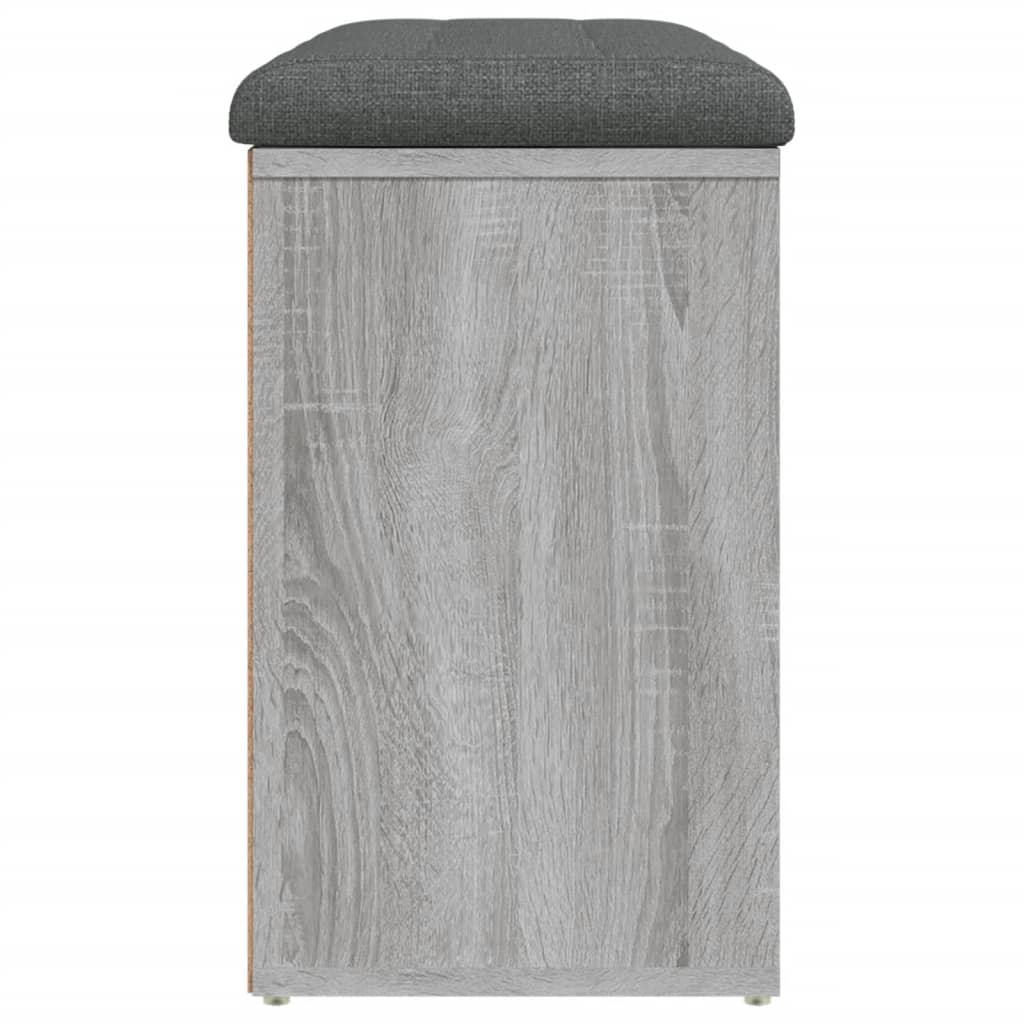 Panca Porta Scarpe Grigio Sonoma 82x32x50 cm Legno Multistrato | homemem39