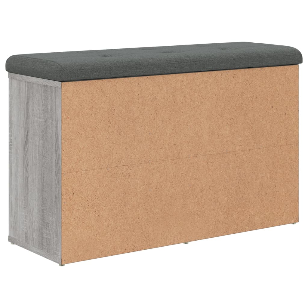 Panca Porta Scarpe Grigio Sonoma 82x32x50 cm Legno Multistrato | homemem39