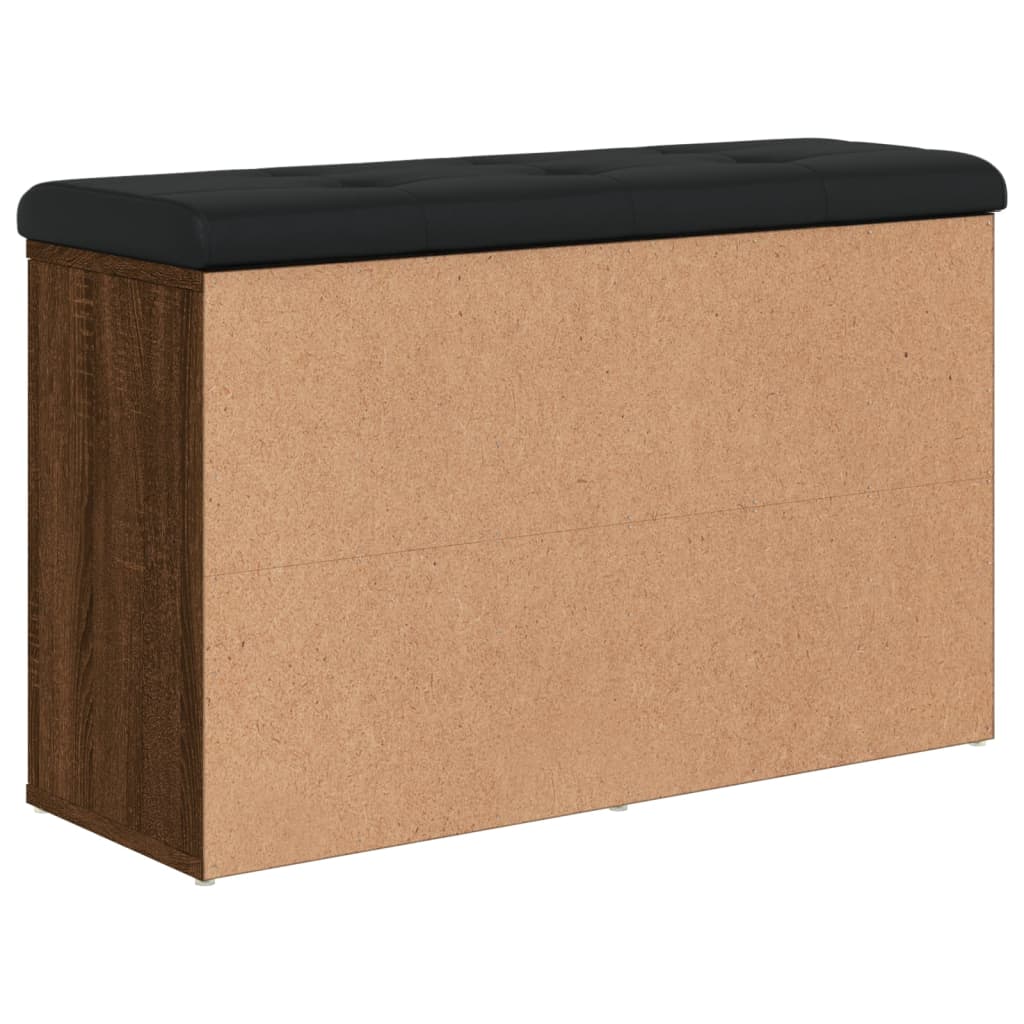 Panca Porta Scarpe Rovere Marrone 82x32x50cm Legno Multistrato | homemem39