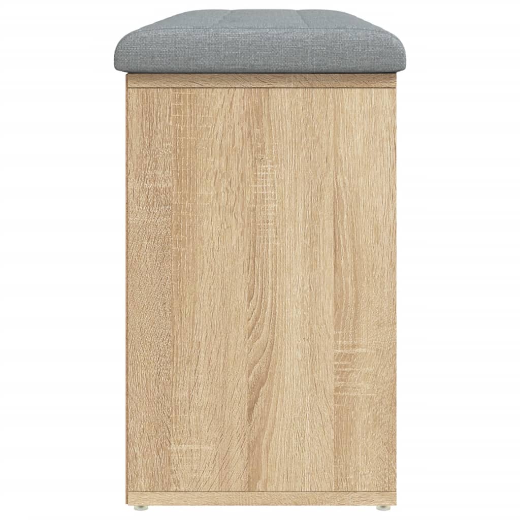 Panca Porta Scarpe Rovere Sonoma 102x32x50 cm Legno Multistrato | homemem39