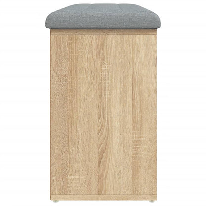 Panca Porta Scarpe Rovere Sonoma 102x32x50 cm Legno Multistrato | homemem39