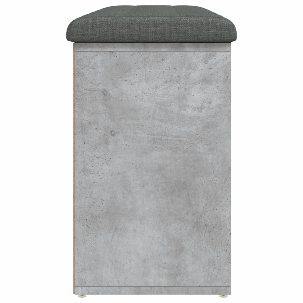 Panca Porta Scarpe Grigio Cemento 102x32x50cm Legno Multistrato | homemem39