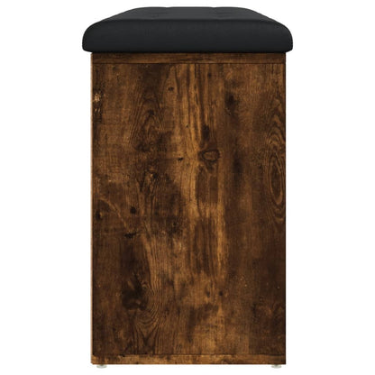 Panca Porta Scarpe Rovere Fumo 102x32x50 cm Legno Multistrato | homemem39