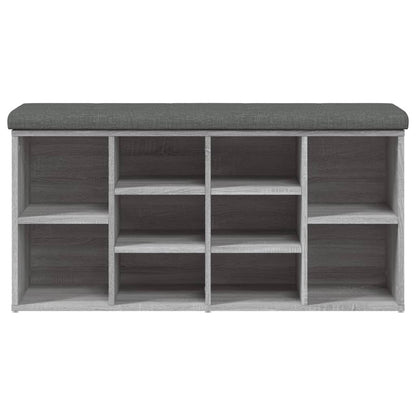 Panca Porta Scarpe Grigio Sonoma 102x32x50 cm Legno Multistrato | homemem39