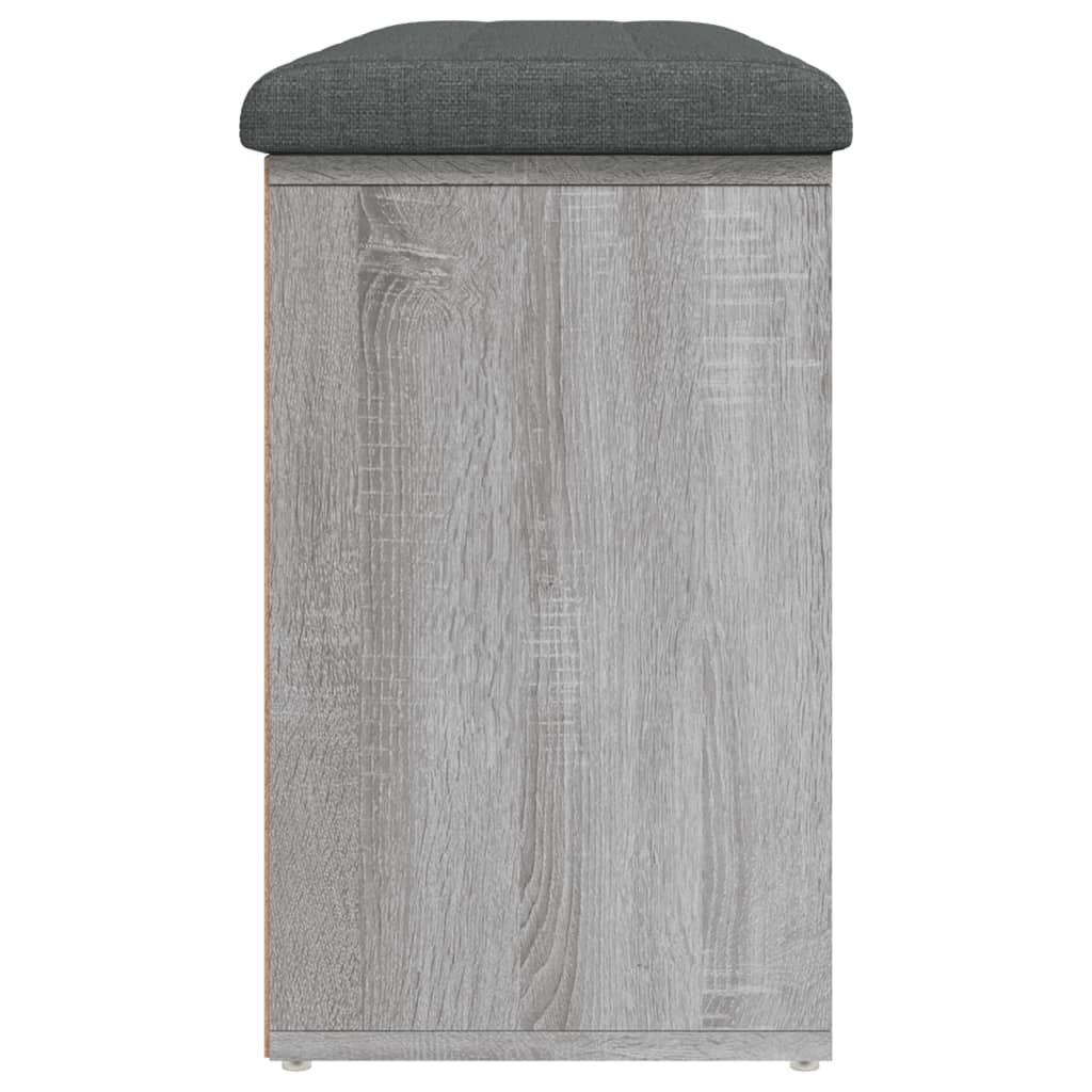 Panca Porta Scarpe Grigio Sonoma 102x32x50 cm Legno Multistrato | homemem39