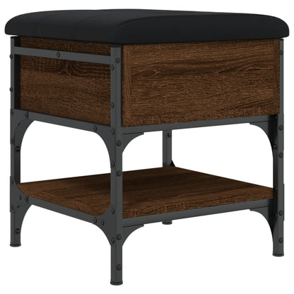 Panca Porta Scarpe Rovere Marrone 42x42x45 cm Legno Multistrato - homemem39