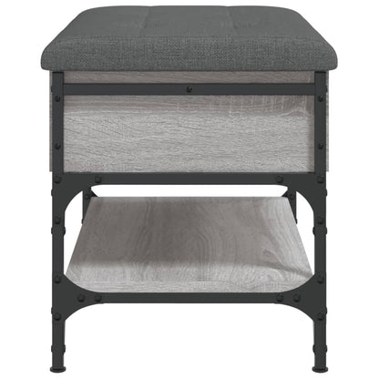 Panca Porta Scarpe Grigio Sonoma 62x42x45 cm Legno Multistrato - homemem39