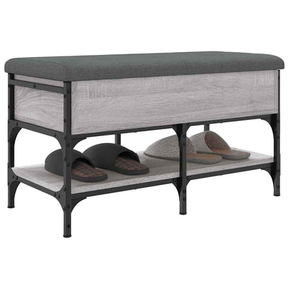Panca Porta Scarpe Grigio Sonoma 82x42x45 cm Legno Multistrato | homemem39