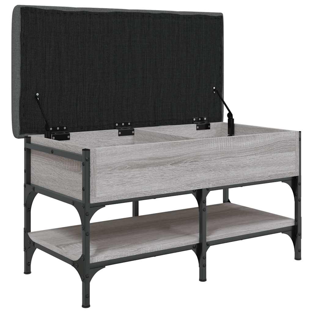 Panca Porta Scarpe Grigio Sonoma 82x42x45 cm Legno Multistrato | homemem39