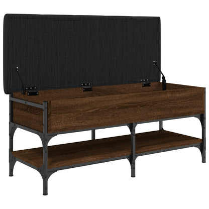 Panca Porta Scarpe Rovere Marrone 102x42x45cm Legno Multistrato - homemem39