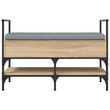 Panca Porta Scarpe Rovere Sonoma 85,5x42x57,5 cm - homemem39