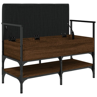 Panca Porta Scarpe Rovere Marrone 85,5x42x57,5 cm - homemem39
