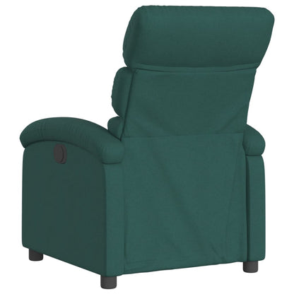 Poltrona Elettrica Reclinabile Verde Scuro in Tessuto | homemem39