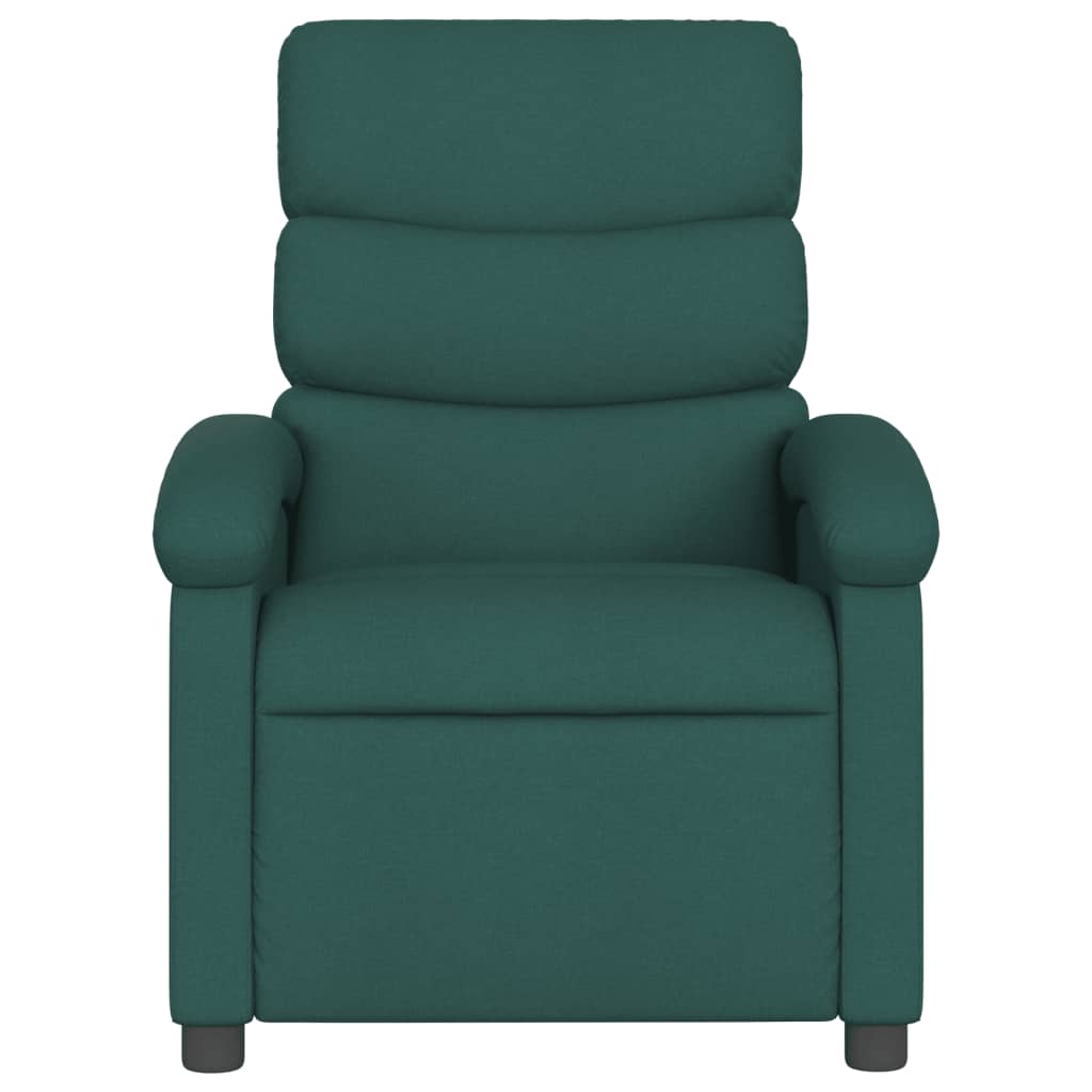 Poltrona Elettrica Reclinabile Verde Scuro in Tessuto | homemem39