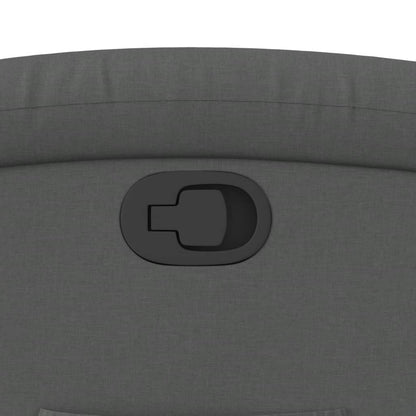 Poltrona Alzapersona Reclinabile Grigio Scuro in Tessuto - homemem39