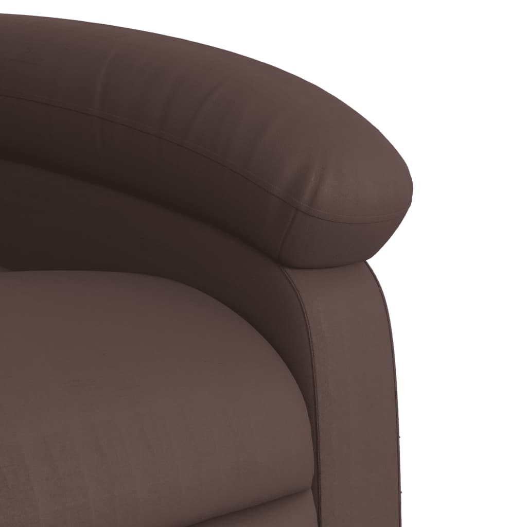 Poltrona Reclinabile Elettrica Marrone in Similpelle | homemem39