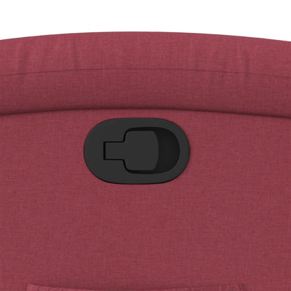 Poltrona Alzapersona Reclinabile Rosso Vino in Tessuto - homemem39