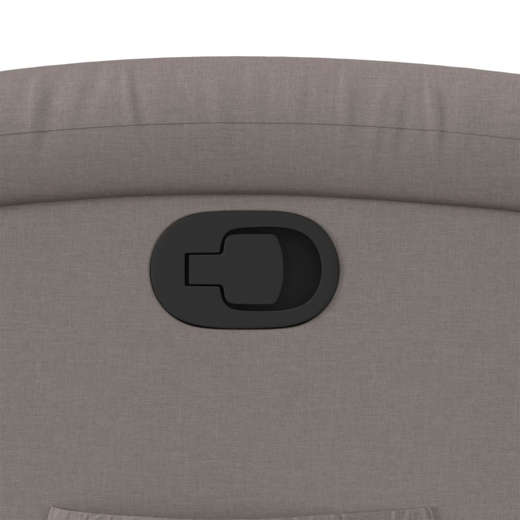 Poltrona Alzapersona Reclinabile Tortora in Tessuto - homemem39