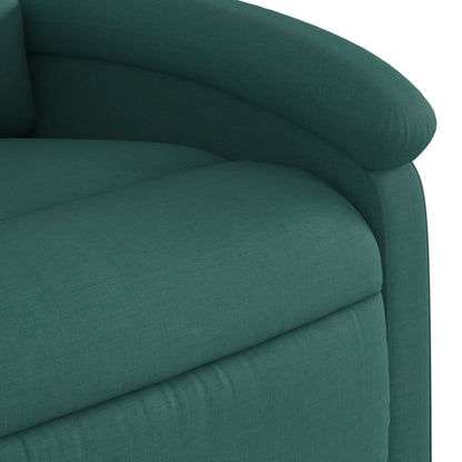 Poltrona Elettrica Reclinabile Verde Scuro in Tessuto | homemem39