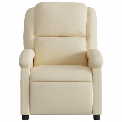 Poltrona Elettrica Reclinabile Crema in Tessuto | homemem39