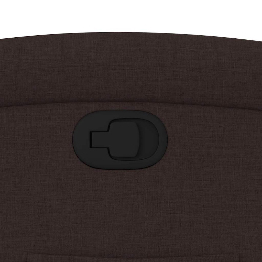 Poltrona Alzapersona Reclinabile Marrone Scuro in Tessuto - homemem39