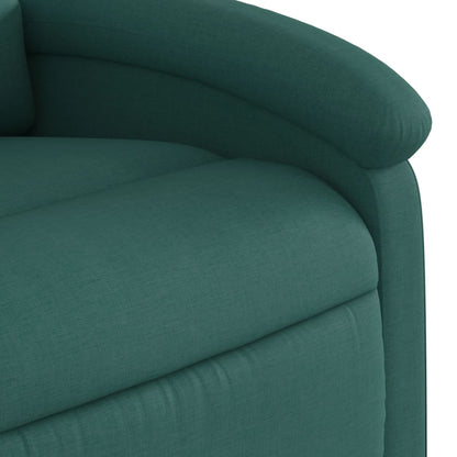 Poltrona Alzapersona Reclinabile Verde Scuro in Tessuto | homemem39