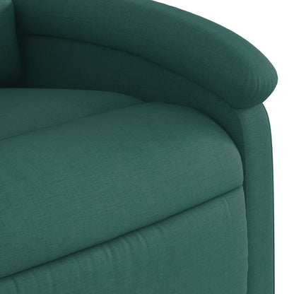 Poltrona Alzapersona Massaggiante Verde Scuro in Tessuto | homemem39