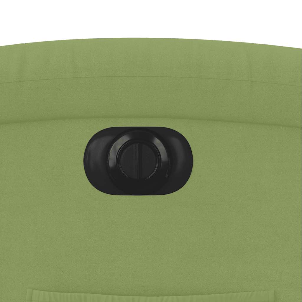 Poltrona Reclinabile Elettrica Verde Chiaro in Velluto