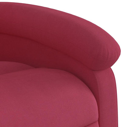 Poltrona Elettrica Reclinabile Rosso Vino in Tessuto | homemem39