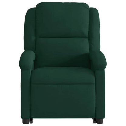 Poltrona Alzapersona Massaggiante Elettrica Verde Scuro Velluto | homemem39
