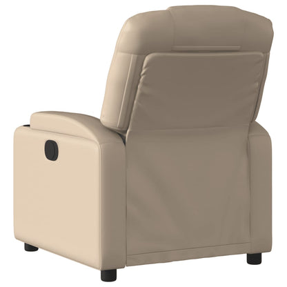Poltrona Reclinabile Elettrica Cappuccino in Similpelle | homemem39
