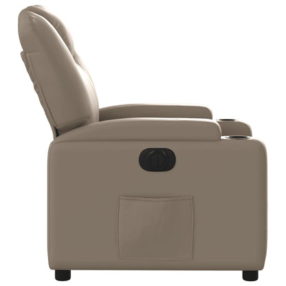 Poltrona Reclinabile Elettrica Cappuccino in Similpelle | homemem39