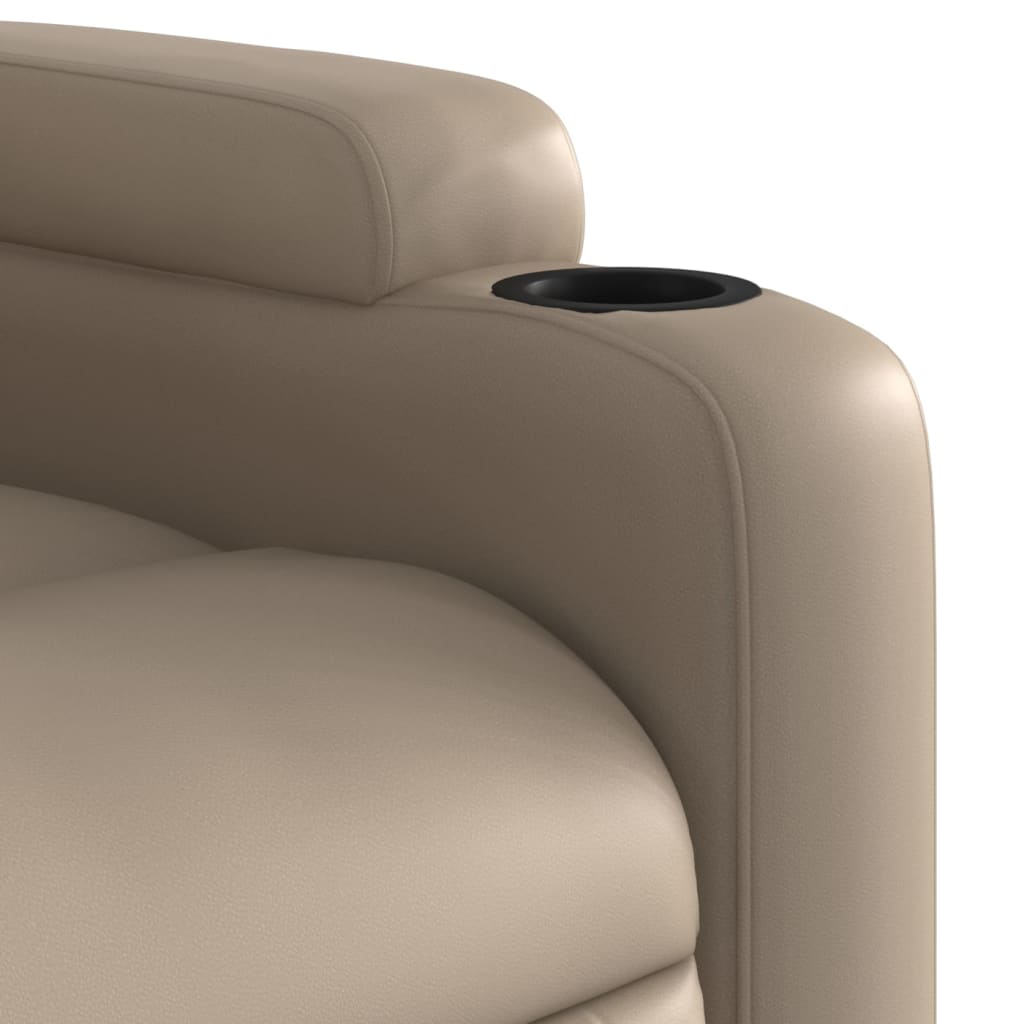 Poltrona Reclinabile Elettrica Cappuccino in Similpelle | homemem39