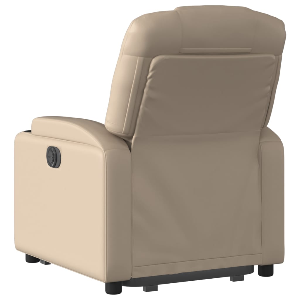 Poltrona Alzapersona Reclinante Elettrica Cappuccino Similpelle | homemem39