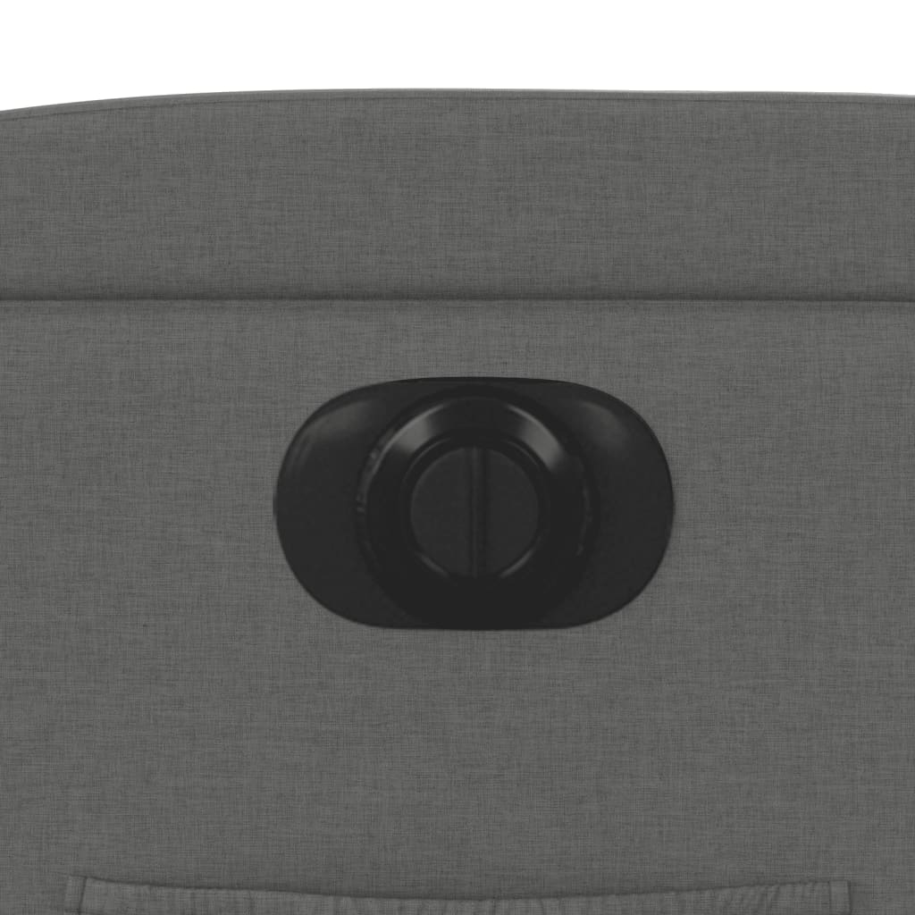 Poltrona Elettrica Reclinabile Grigio Scuro in Tessuto - homemem39