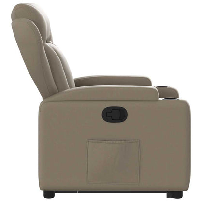Poltrona Alzapersona Reclinabile Cappuccino in Similpelle | homemem39