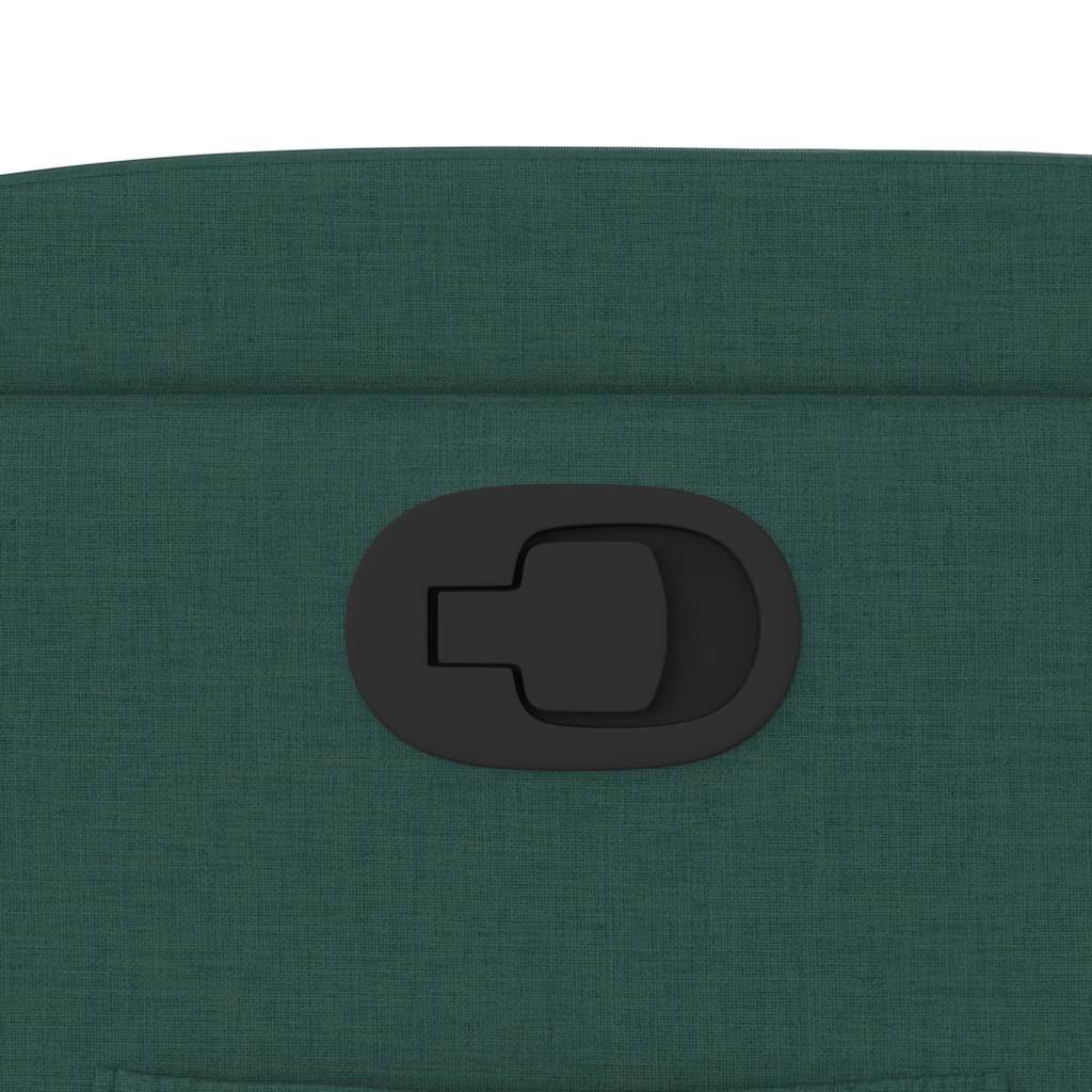 Poltrona Alzapersona Reclinabile Verde Scuro in Tessuto