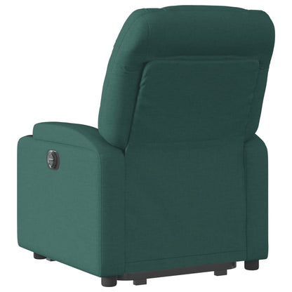Poltrona Alzapersona Reclinabile Verde Scuro in Tessuto | homemem39