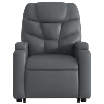 Poltrona Alzapersona Reclinabile Grigio in Similpelle | homemem39