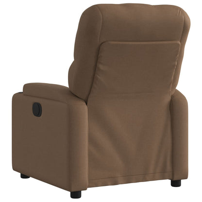 Poltrona Elettrica Reclinabile Marrone in Tessuto | homemem39