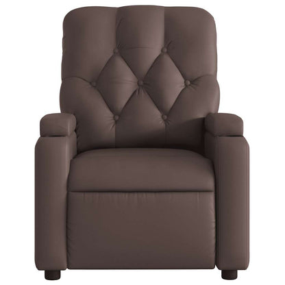 Poltrona Reclinabile Elettrica Marrone in Similpelle | homemem39