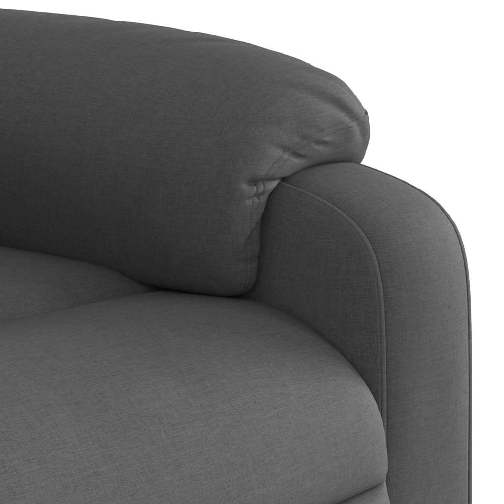 Poltrona Alzapersona Reclinabile Grigio Scuro in Tessuto | homemem39