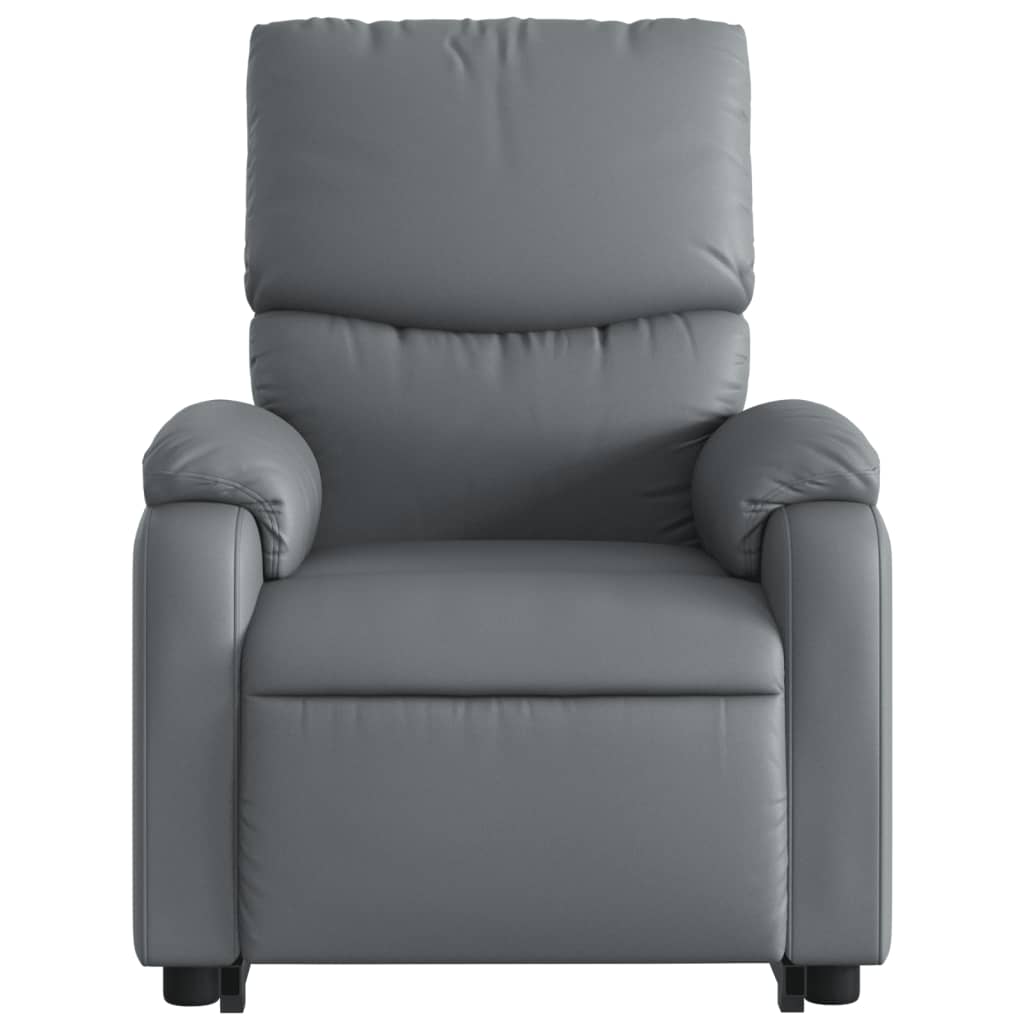 Poltrona Alzapersona Reclinabile Grigio in Similpelle | homemem39