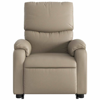 Poltrona Alzapersona Reclinante Elettrica Cappuccino Similpelle | homemem39