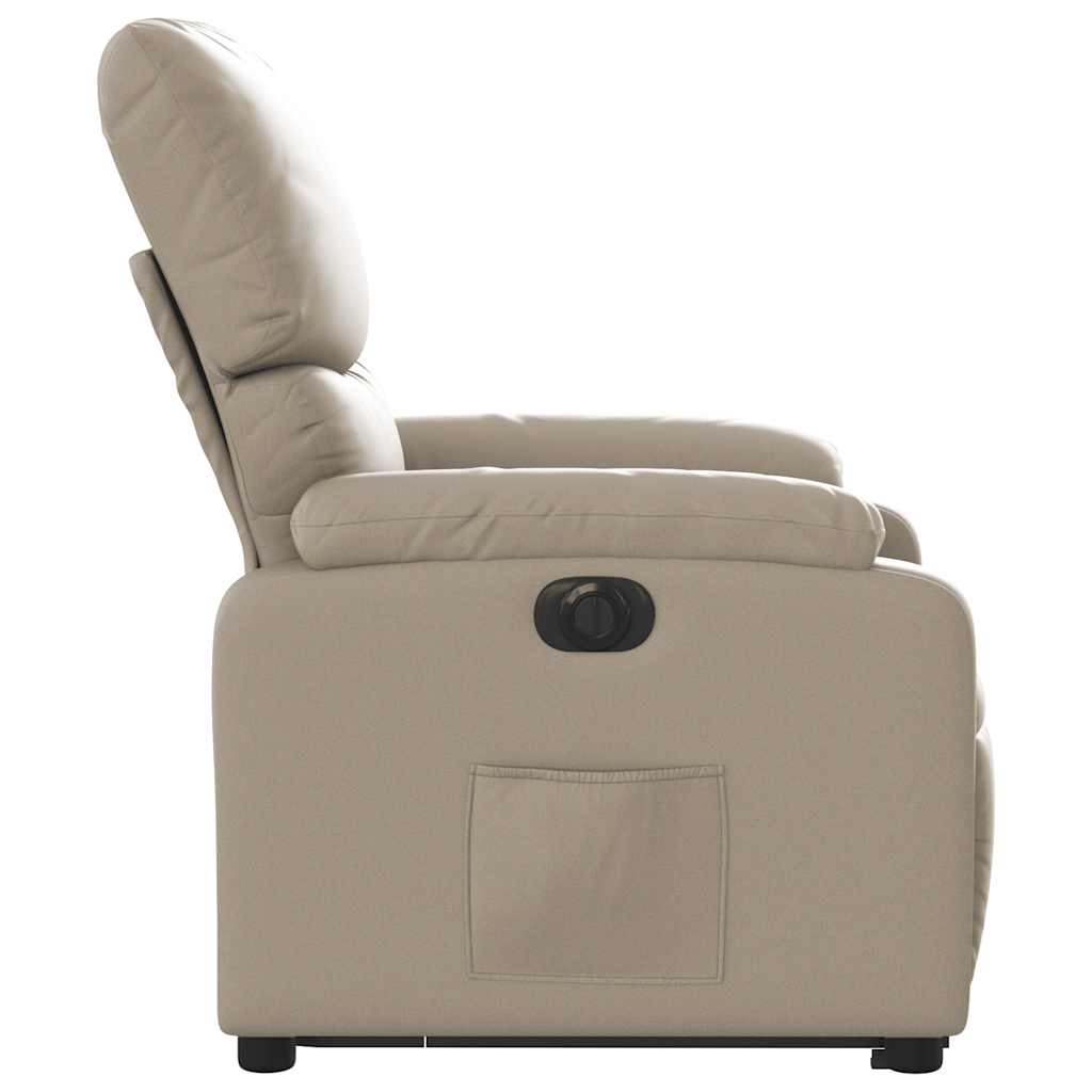 Poltrona Alzapersona Reclinante Elettrica Cappuccino Similpelle | homemem39