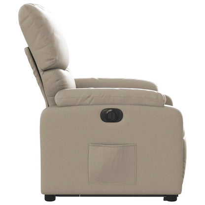 Poltrona Alzapersona Reclinante Elettrica Cappuccino Similpelle | homemem39