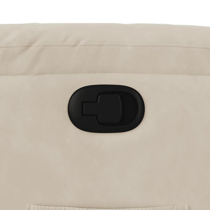 Poltrona Alzapersona Reclinabile Beige in Tessuto Microfibra - homemem39