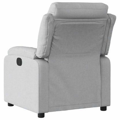 Poltrona Elettrica Reclinabile Grigio Chiaro in Tessuto | homemem39